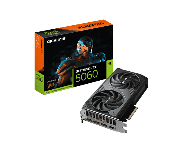 כרטיס מסך Gigabyte GeForce RTX 5060 WindForce 2 OC 8GB — תמונה 1 | PuzzlePC