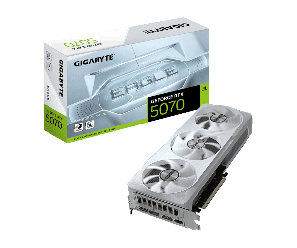 כרטיס מסך Gigabyte GeForce RTX 5070 EAGLE OC ICE SFF 12G — תמונה 1 | PuzzlePC