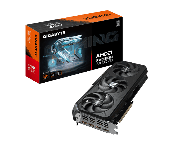 כרטיס מסך Gigabyte RADEON RX9070 GAMING OC 16GB PCIE 5.0 GDDR6 — תמונה 1 | PuzzlePC