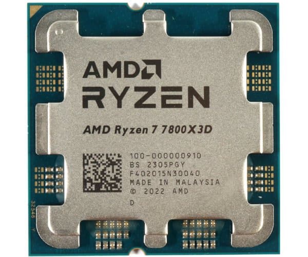 מעבד AMD Ryzen 7 7800X3D Max 5.0 GHZ 8Crs PCIE 5.0 AM5 120W TDP — תמונה 1 | PuzzlePC