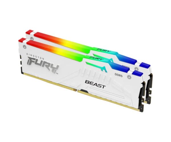 Kingston Fury White RGB XMP 32GB 2X16 5600MHZ DDR5 CL40 — תמונה 1 | PuzzlePC