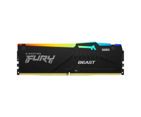 זיכרון לנייח Kingston Fury Beast RGB 16GB 5600MHZ DDR5 C40 XMP — תמונה 1 | PuzzlePC