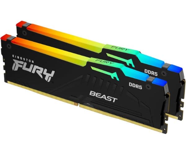 זיכרון לנייח Kingston FURY BEAST RGB 32GB 2X16GB 6000MHZ CL36 EXPO/XMP — תמונה 1 | PuzzlePC