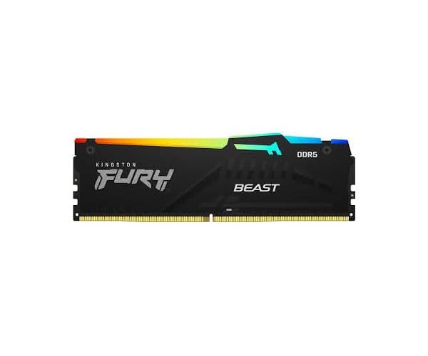 זיכרון לנייח Kingston Fury Beast Black RGB 16GB 6400MHZ DDR5 C36 — תמונה 1 | PuzzlePC