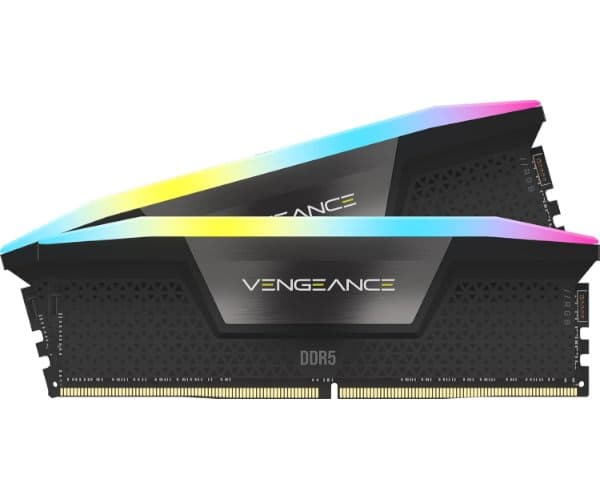 זיכרון לנייח Corsair Vengeance RGB Black 64GB 2X32 6400MHz DDR5 C4 CL42 — תמונה 1 | PuzzlePC