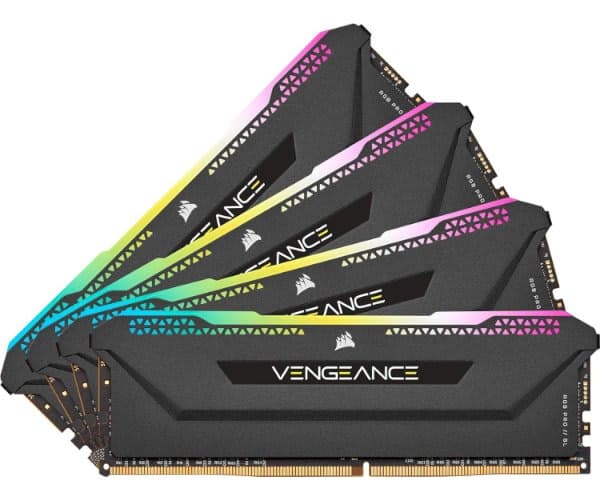 זיכרון לנייח קיט Corsair 32GB 4X8 DDR4 3200MHz CL16 RGB PRO Black — תמונה 1 | PuzzlePC