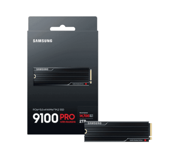 דיסק פנימי Samsung 9100 PRO W Heatsink 2TB Gen5 M.2 NVME 2.0 — תמונה 1 | PuzzlePC