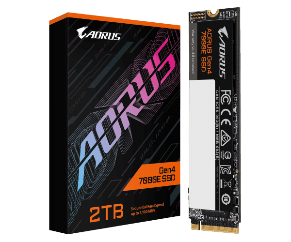 Gigabyte דיסק פנימי AORUS Gen4 7000E 2TB SSD NVME 2280 — תמונה 1 | PuzzlePC