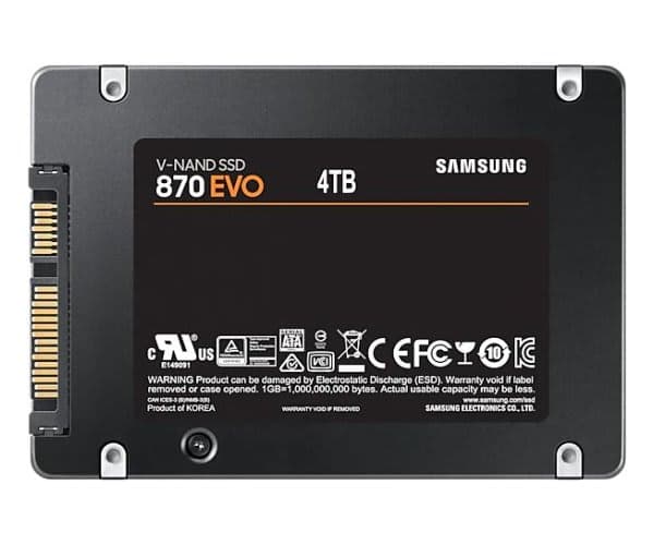 דיסק פנימי Samsung EVO 870 4TB SSD SATA III 2.5 inch — תמונה 1 | PuzzlePC