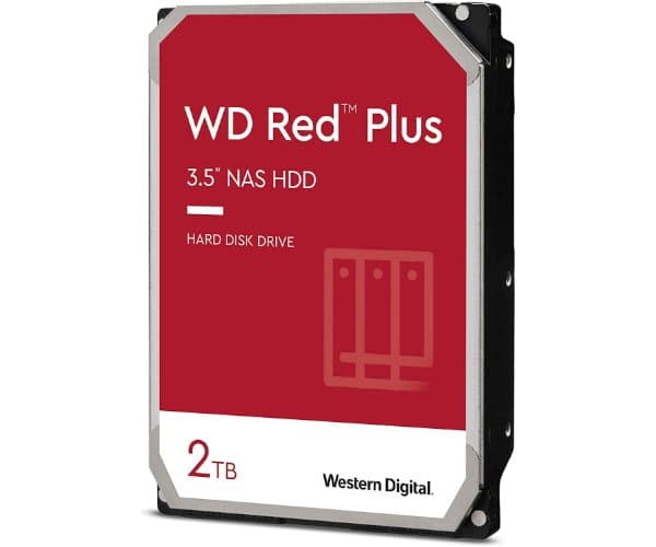 Western Digital דיסק פנימי WD Red Plus NAS 2TB HDD 5400RPM 256MB Cache SATA III — תמונה 1 | PuzzlePC