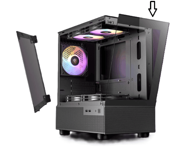 פנל קידמי למארז שחור Antec CX200M — תמונה 1 | PuzzlePC