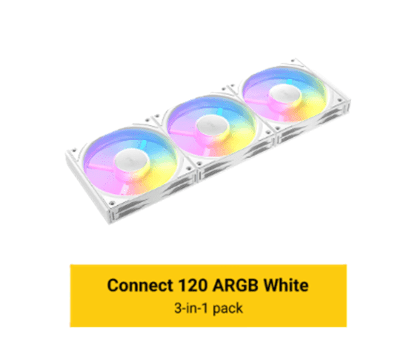 מאוורר למארז Antec Connect C120 ARGB WHITE 3PK — תמונה 1 | PuzzlePC