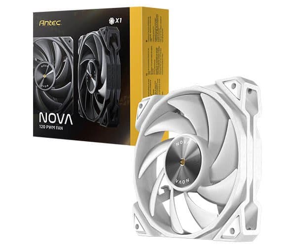 מאוורר למארז Antec Nova 120mm White Fan And Speed Conntroller — תמונה 1 | PuzzlePC
