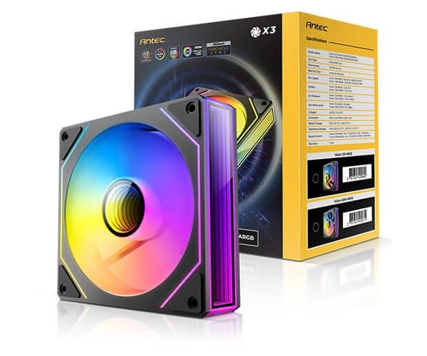 מאווררים למארז Antec Vision 120 ARGB PWM FANS BLACK 3PK — תמונה 1 | PuzzlePC