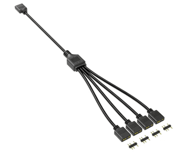 Generic מפצל שחור מ1-ל4 ARGB — תמונה 1 | PuzzlePC