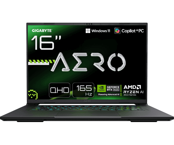 מחשב נייד Gigabyte AERO X16 2WH R9 HX370 32GB DDR5 1TB 5070 WIN11 — תמונה 1 | PuzzlePC