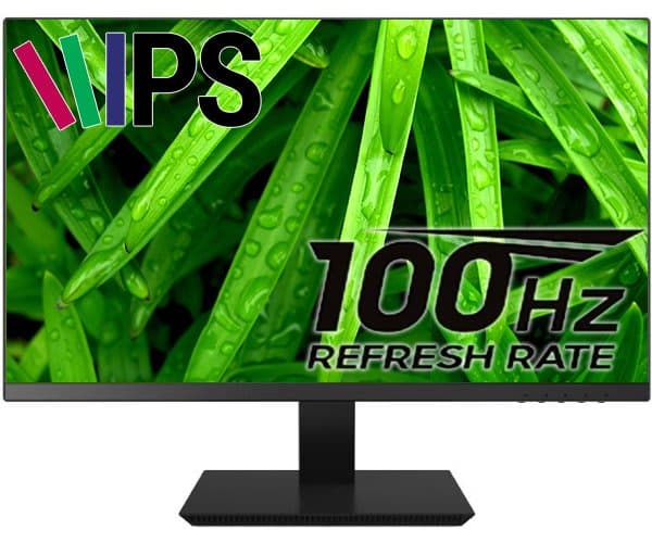 מסך Solid H2391P FHD 23.8 IPS 5Ms VGA HDMI frameless 100Hz Black — תמונה 1 | PuzzlePC