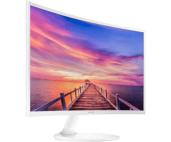 מסך גיימינג קעור לבן Samsung C27F391FHR FHD VA HDMI VGA 4ms — תמונה 1 | PuzzlePC