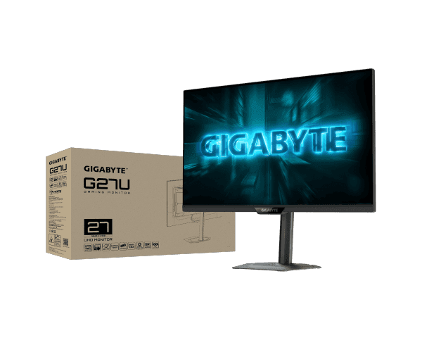 מסך גיימינג Gigabyte G27U 4K SS IPS 160HZ/320HZ 1Ms Pivot HDR400 — תמונה 1 | PuzzlePC