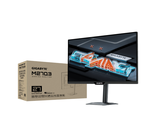 מסך גיימינג Gigabyte M27Q3 2K 1Ms SS IPS 320Hz KVM G-Sync QHD — תמונה 1 | PuzzlePC