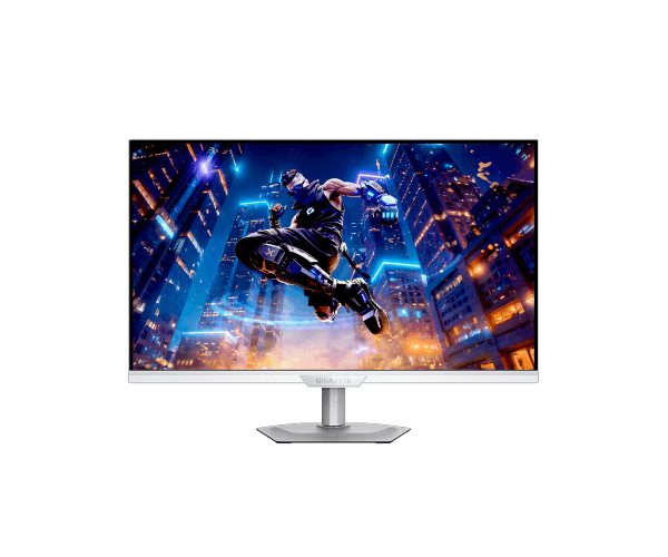 מסך גיימינג לבן Gigabyte M27UP 4K SS IPS 160Hz 1MS HDR USB HUB — תמונה 1 | PuzzlePC