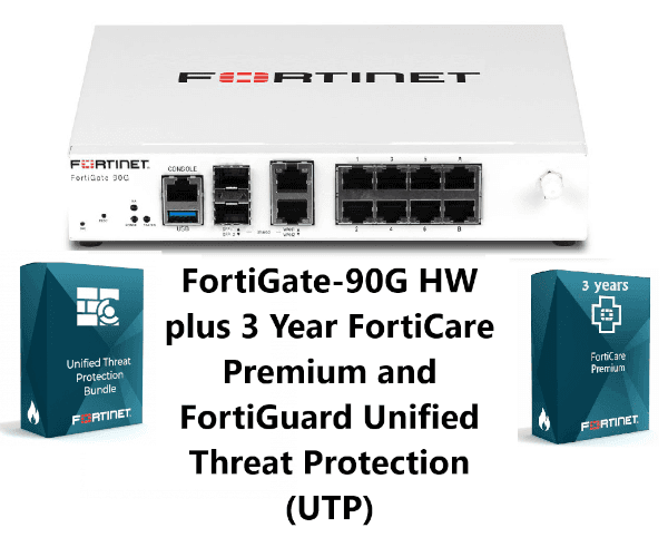 Fortinet באנדל מכשיר ושירות Fortigate-90G Plus 3Y FortiCare Prem and UTP — תמונה 1 | PuzzlePC