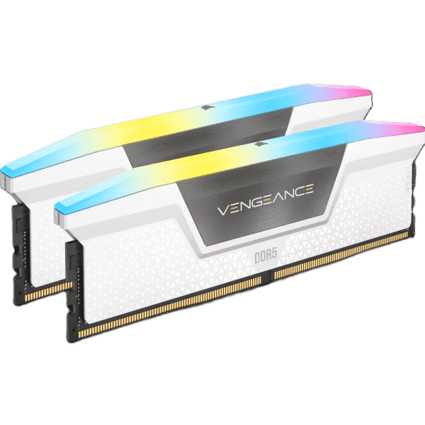 זיכרון לנייח Corsair Vengeance RGB White 2×16GB DDR5 6000MHz CL36 — תמונה 1 | PuzzlePC