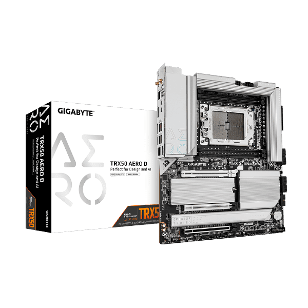 לוח אם Gigabyte TRX 50 AERO D for AMD Ryzen Threadripper pro 7000 E-ATX sTR5 DDR5 — תמונה 1 | PuzzlePC