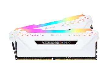 זיכרון לנייח Corsair VENGEANCE RGB PRO WHITE 2×8GB DDR4 3200MHz CL16 — תמונה 1 | PuzzlePC