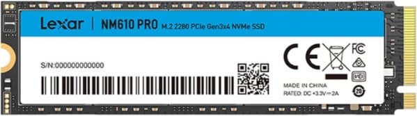 דיסק פנימי Lexar NM610PRO 500GB NVME GE3 2280 read up to 3000MB/s Gen3 — תמונה 1 | PuzzlePC