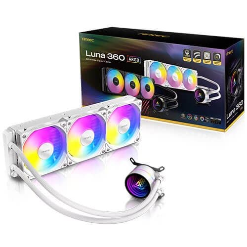 קירור נוזלי Antec LUNA 360 White ARGB — תמונה 1 | PuzzlePC