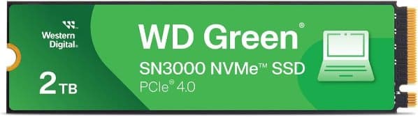 דיסק פנימי WD SN3000 2TB Gen 4X4 NVME Read-5000 Write-4200