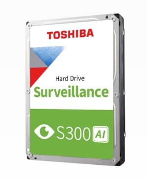 דיסק פנימי למצלמות Toshiba S300 AI 10TB 7200RPM 512MB HDD