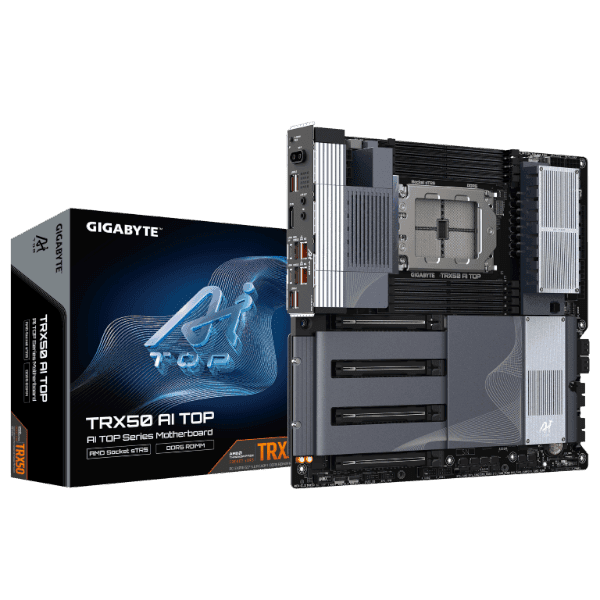 לוח אם Gigabyte TRX50 AI TOP for AMD sTR5 7000 series usb 4.0 E-ATX DDR5 — תמונה 1 | PuzzlePC