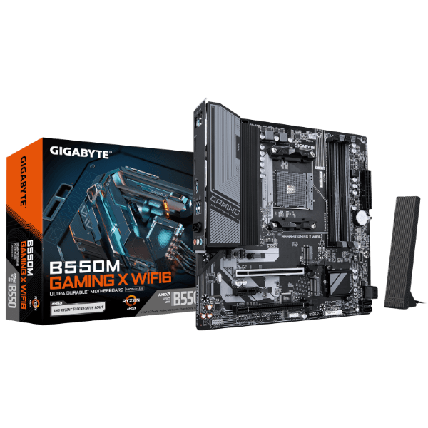 לוח אם Gigabyte B550M GAMING X WIFI6 AM4 DDR4 Micro-ATX mATX — תמונה 1 | PuzzlePC