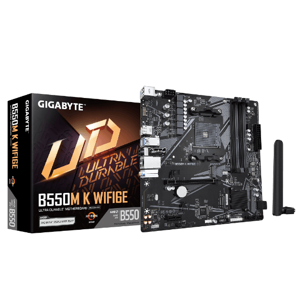 לוח אם Gigabyte B550M K WF6E AM4 Micro-AtX DDR4 mATX — תמונה 1 | PuzzlePC
