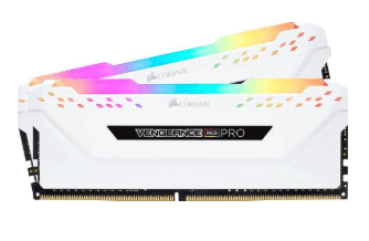 זיכרון לנייח Corsair VENGEANCE RGB PRO 32GB 2x16GB DDR4 DRAM WHITE 3200MHz CL16 — תמונה 1 | PuzzlePC