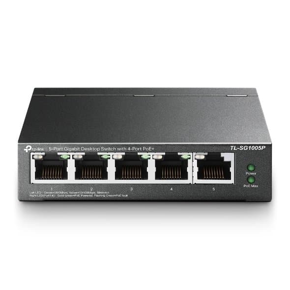 מתג TP-Link TL-SG1005P 5xGigabit 4xPoE Total 65W — תמונה 1 | PuzzlePC