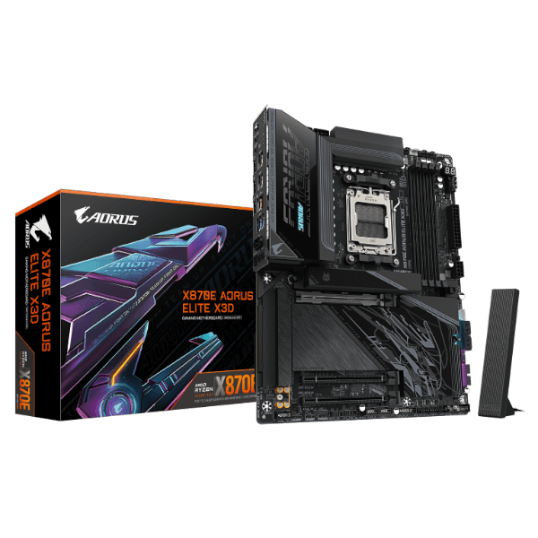 לוח אם Gigabyte X870E AORUS ELITE X3D DDR5 AM5 ATX WIFI7 — תמונה 1 | PuzzlePC