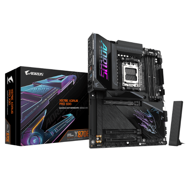 לוח אם Gigabyte X870E AORUS PRO X3D AMD AM5 ATX WIFI7 DDR5 — תמונה 1 | PuzzlePC