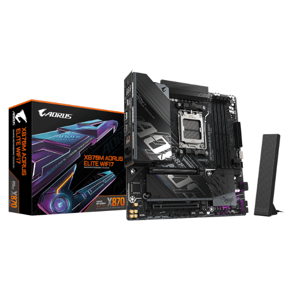 לוח אם Gigabyte X870M A ELITE WF7 ATX AM5 DDR5 X3D PCIE5.0 mATX — תמונה 1 | PuzzlePC