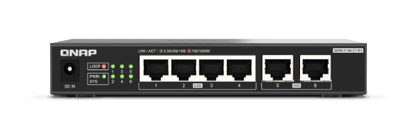 מתג לא מנוהל 2x10GbE + QNAP QSW-2104-2T-R2 4x2.5GbE — תמונה 1 | PuzzlePC